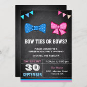 Boog Stropdassen of Bogen Geslacht onthullen parti Kaart (Voorkant / Achterkant)