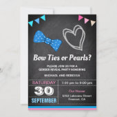 Boog Stropdassen of parels Geslacht onthullen Part Kaart (Voorkant)