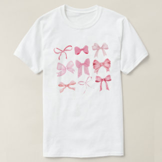 Boog T-shirt, Roze Boog T-shirt, Mooie Lint Shirt