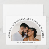 Boog Top Save the Date Verlovingsaankondiging (Voorkant / Achterkant)