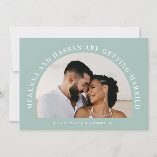 Boog Top Save the Date Verlovingsaankondiging (Voorkant)