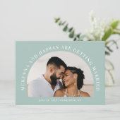 Boog Top Save the Date Verlovingsaankondiging (Staand voorkant)