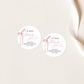 Boog Trouwdag Uitnodiging Sticker, Dessert Sticker