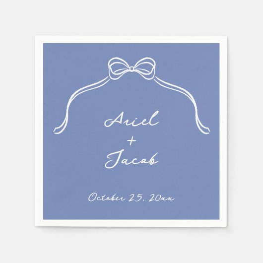 Boog Trouwpapier servetten, standaard cocktail Servet (Voorkant)