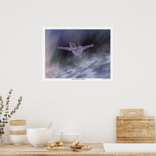 Boog van een duiker poster (Keuken)