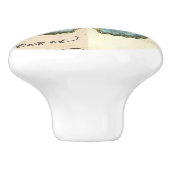  boog van keramische vlinder keramische knop (Zijkant)