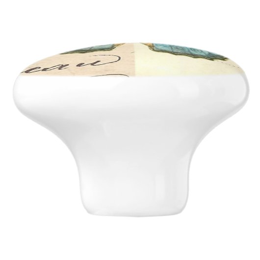  boog van keramische vlinder keramische knop (Zijkant)