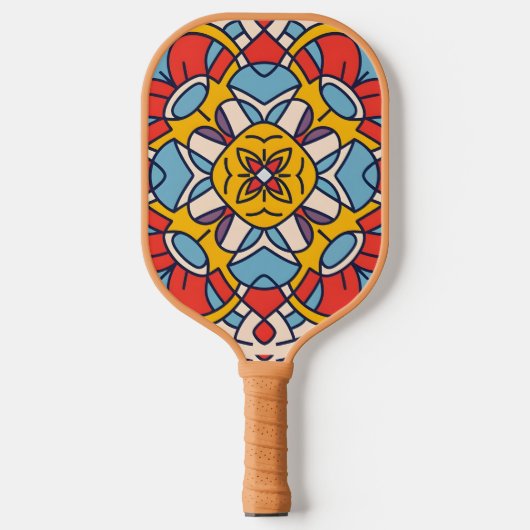Boog van mozaïek pickleball paddle (Voorkant)