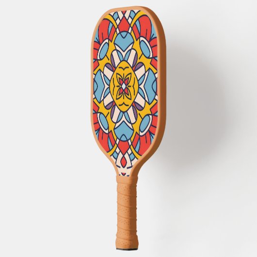 Boog van mozaïek pickleball paddle (Links)