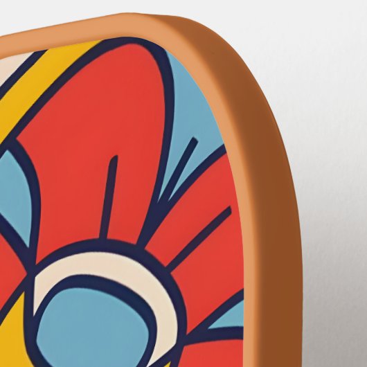 Boog van mozaïek pickleball paddle (Links Detail)