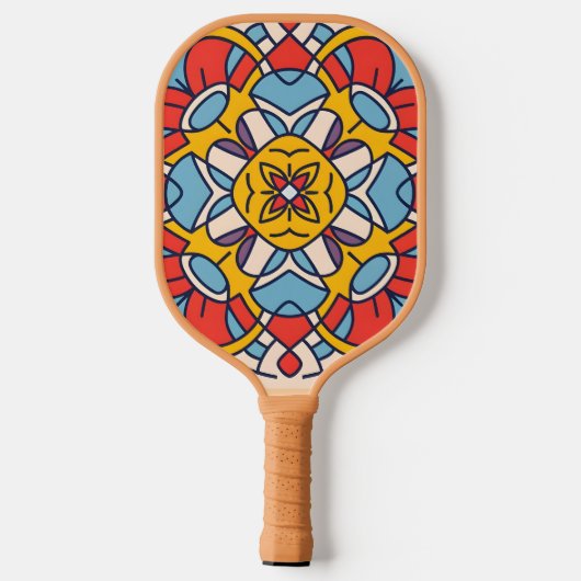 Boog van mozaïek pickleball paddle (Achterkant)