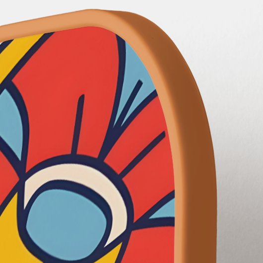 Boog van mozaïek pickleball paddle (Links Detail)