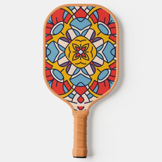Boog van mozaïek pickleball paddle (Achterkant)