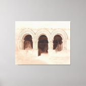 Boog van St. Georges de Boscherville Canvas Afdruk (Voorkant)