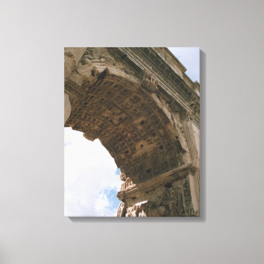Boog van Titus, Rome - Ingewikkelde Canvas Print (Voorkant)