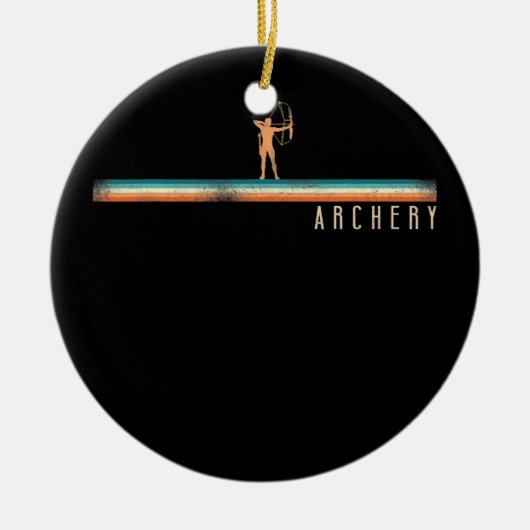 Boog voor boogschieten  herschikking keramisch ornament (Voorkant)