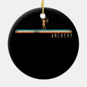 Boog voor boogschieten  herschikking keramisch ornament (Achterkant)