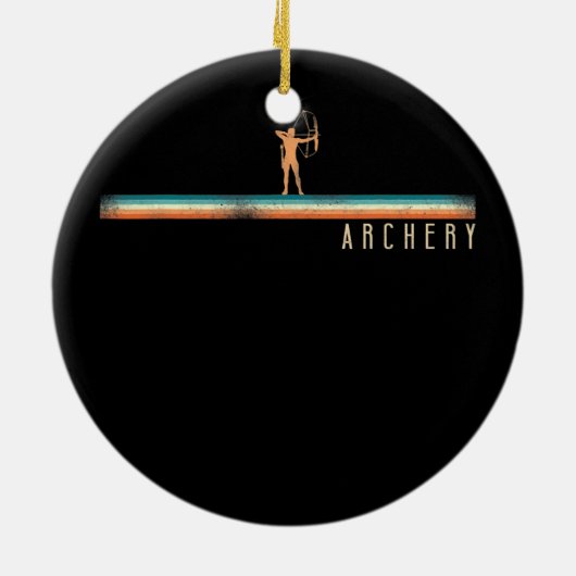 Boog voor boogschieten  herschikking keramisch ornament (Achterkant)