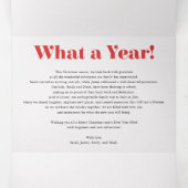 Boog Vrolijk Kerstivoor Foto Drievoud Drieluik Wenskaart (Binnenkant midden)