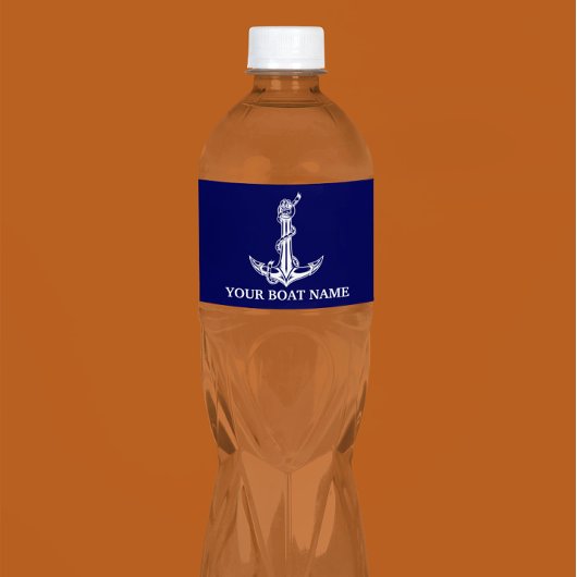 boog waterfles etiket