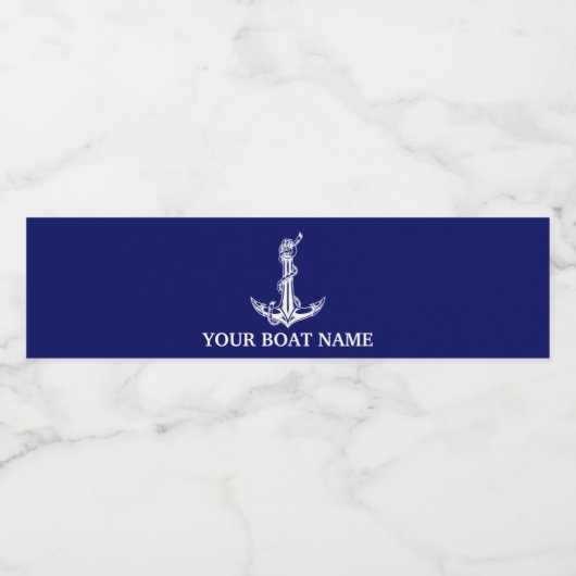  boog waterfles etiket (Enkel label)