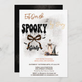 Boog Welk Pet & Cocktail Halloween Uitnodiging (Voorkant / Achterkant)