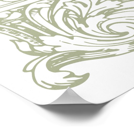  boog wijnstokken Lijst bruiloft welkom Poster (Hoek)