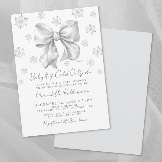 Boog Winter Baby Borrel Kaart