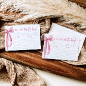 Boog Ze is de Knoop Vrijgezellenfeest Recept Kaart