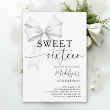 Boog Zwart Wit Modern Eenvoudig Sweet 16