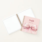 Boogblush roze notitieboek (Binnen)