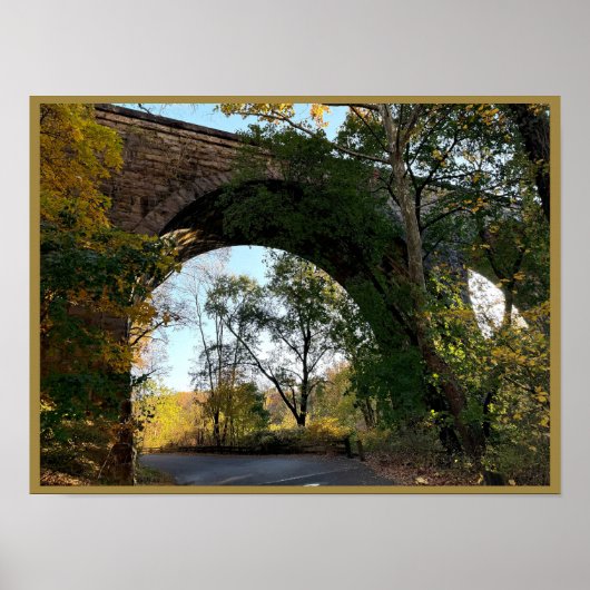 Boogbrug Foto Poster (Voorkant)