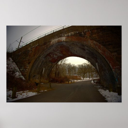 Boogbrug in Winter Poster (Voorkant)