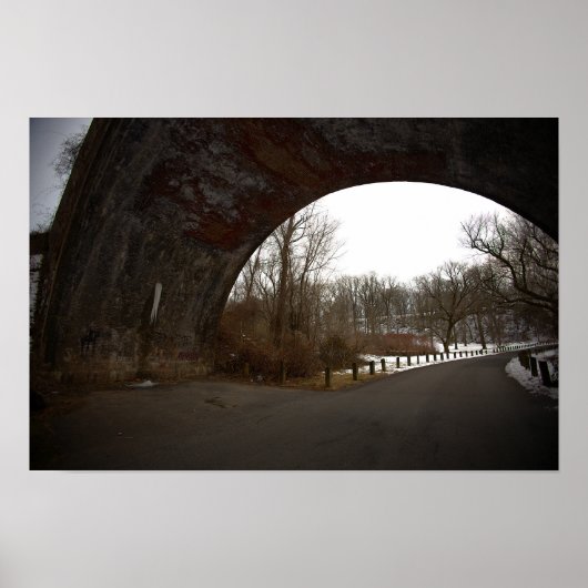 Boogbrug in Winter Poster (Voorkant)