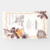 Boogcocktail Halloween Bruidsfeest Verwelkomingsbo Spandoek (Horizontaal)