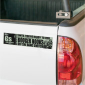 Booger Hooks off the Bang Switch - Pistool Safety Bumpersticker (Op Truck)