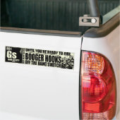 Booger Hooks off the Bang Switch - Pistool Safety Bumpersticker (Op Truck)