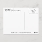 Booger, Kat en Mousey op het strand Briefkaart (Achterkant)