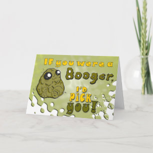 Booger Love - Funny Valentijnsdag   Birthday Note Feestdagen Kaart