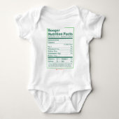Booger Nutrition Facts Romper (Voorkant)