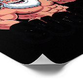 Booger Sugar Santa Funny Muscular Christmas Meme B Poster (Hoek)