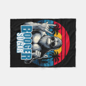 Booger Sugar Sasquatch Grappige Gorilla Bigfoot Fleece Deken (Voorkant (Horizontaal))