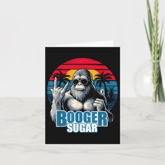 Booger Sugar Sasquatch Grappige Gorilla Bigfoot Kaart (Voorkant)