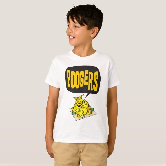Boogers T-shirt (Voorkant volledig)