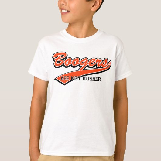 Boogers zijn geen Kosher T-shirt (Voorkant)