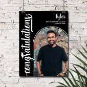 Boogfoto Afstuderen zwart Poster