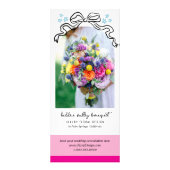 Boogfoto Bow Bloemen Marketing Rack Kaart (Voorkant)