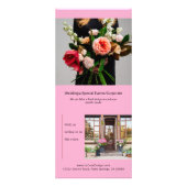 Boogfoto Bow Bloemen Marketing Rack Kaart (Achterkant)