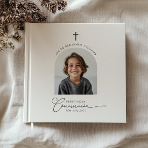 Boogfoto Eerste Communie Jongen Gastenboek