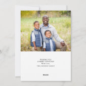 Boogfoto Kerst Platte Kerstkaart (Achterkant)